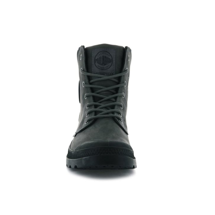 Palladium Pampa Cuff WP LUX Women's Boots Black | UK N690-HVS